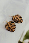 Monstera Dangle Earrings