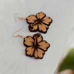 Hibiscus Dangle Earrings