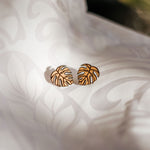 Monstera Stud Earrings