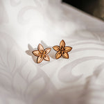 Plumeria Stud Earrings