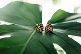 Monstera Stud Earrings