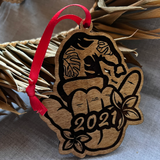 Shaka Christmas Hat Ornament