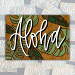 Leafy Aloha Sticker