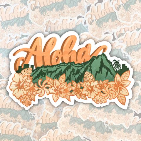 Aloha Diamondhead Sticker