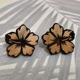 Hibiscus Stud Earrings