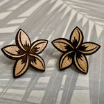 Plumeria Stud Earrings