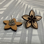 Plumeria Stud Earrings