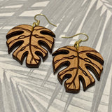 Monstera Dangle Earrings