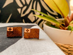 Tongan Flag Stud Earrings