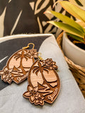 Guam Seal Dangle Earrings